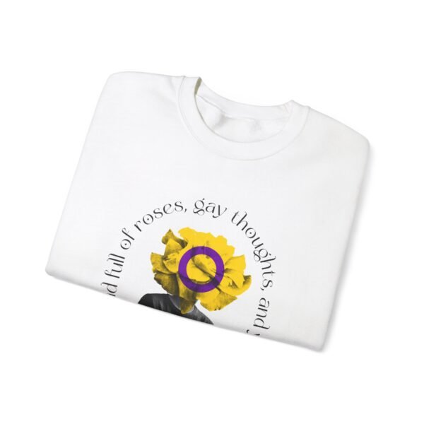 Intersexual Flag Heavy Blend Crewneck Sweatshirt Valentines Day Unisex Size - Head Full Of Roses - Image 3