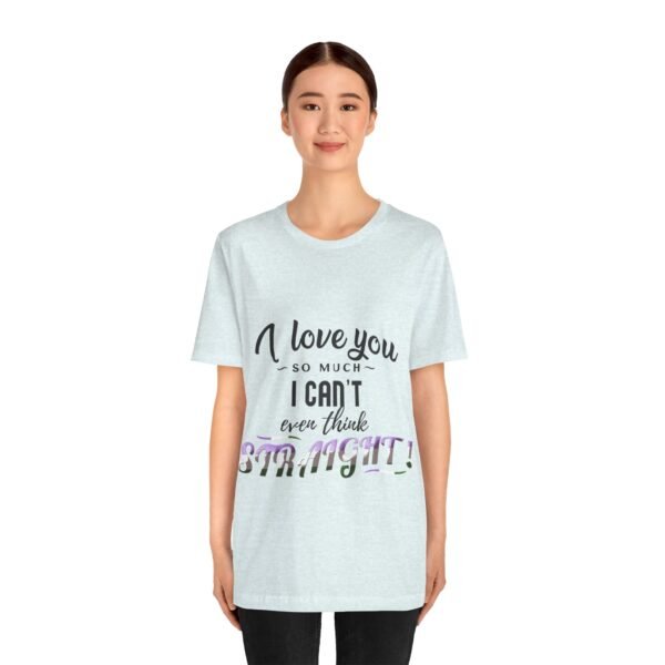 Genderqueer Flag T-shirt Valentines Day Unisex Size - I Can't Even Think Straight - Image 19
