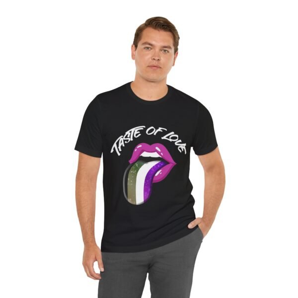 Asexual Flag T-shirt Valentines Day Unisex Size - Taste Of Love - Image 6