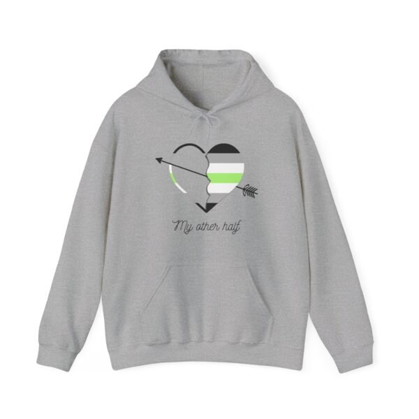 Agender Flag Hoodie Valentine's Day Unisex Size - My Other Half - Image 8