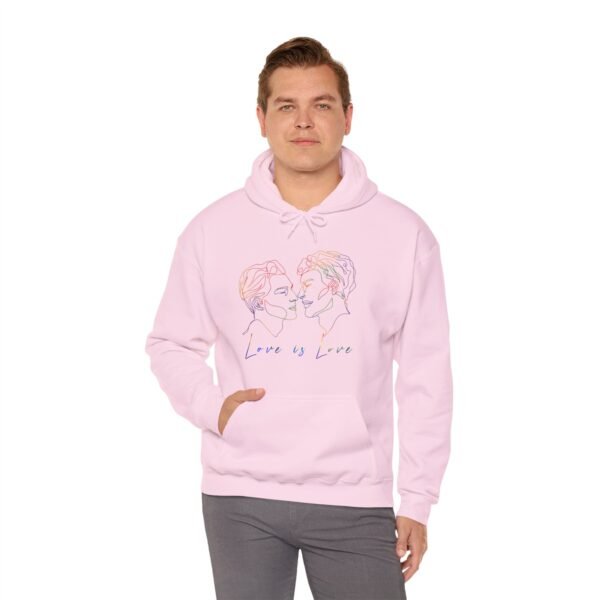 Gay Flag Hoodie Valentine's Day Unisex Size - Love Is Love - Image 27