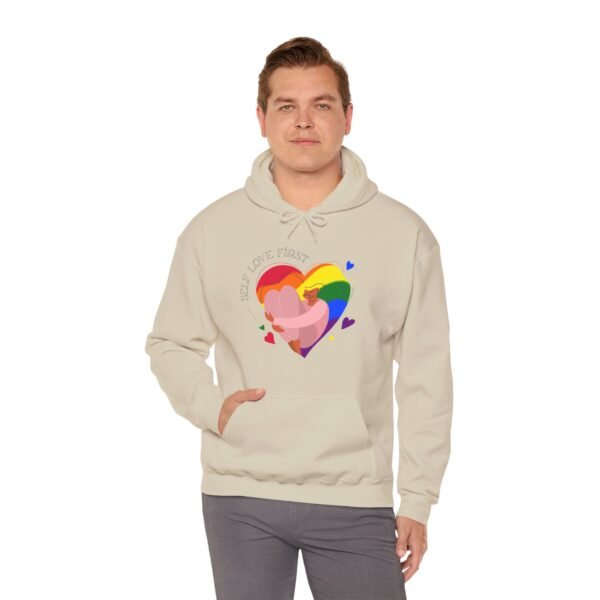 Lgbt Flag Hoodie Valentine's Day Unisex Size - Self Love First - Image 14