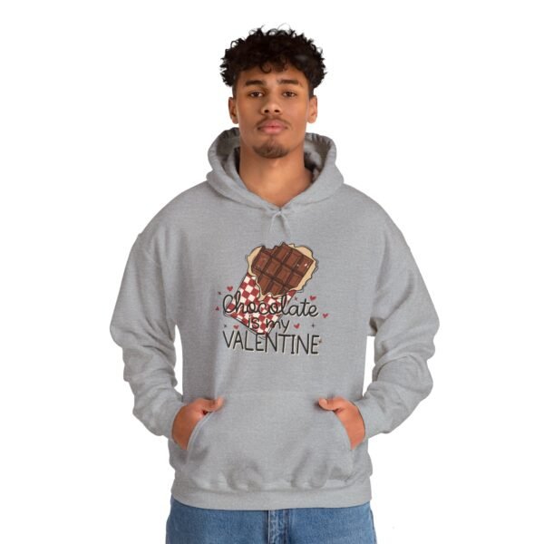 Hoodie Valentine's Day Unisex Size - Chocolate Is My Valentine - Image 18
