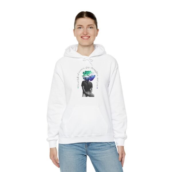 Gay Flag Hoodie Valentine's Day Unisex Size - Head Full Of Roses - Image 5