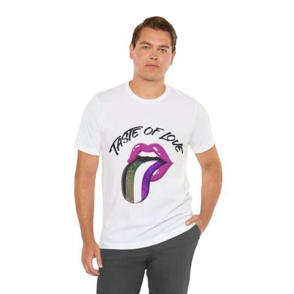 Asexual Flag T-shirt Valentines Day Unisex Size - Taste Of Love - Image 3
