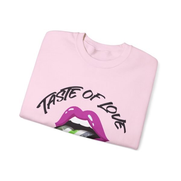 Agender Flag Heavy Blend Crewneck Sweatshirt Valentines Day Unisex Size - Taste Of Love - Image 11