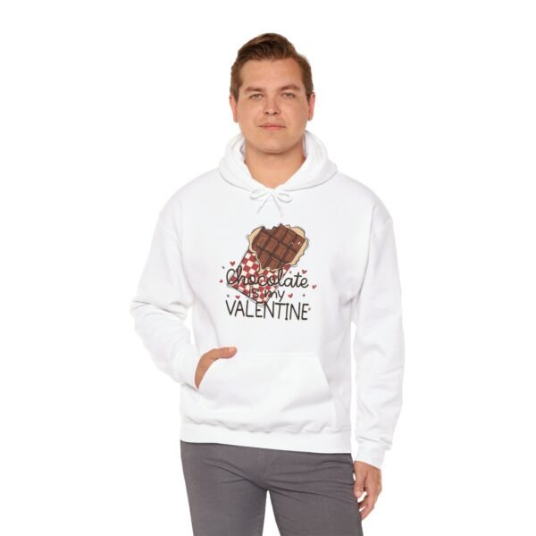 Hoodie Valentine's Day Unisex Size - Chocolate Is My Valentine - Image 6