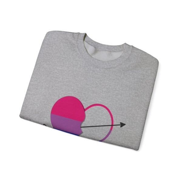 Bisexual Flag Heavy Blend Crewneck Sweatshirt Valentines Day Unisex Size - My Other Half - Image 11