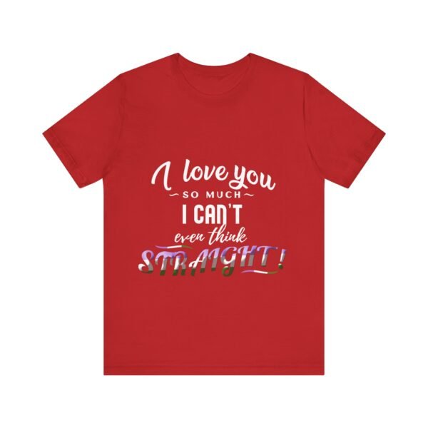 Genderqueer Flag T-shirt Valentines Day Unisex Size - I Can't Even Think Straight - Image 33
