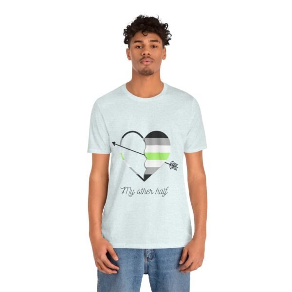 Agender Flag T-shirt Valentines Day Unisex Size - My Other Half - Image 20