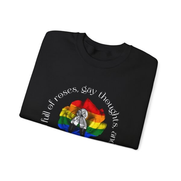 Two Spirit Flag Heavy Blend Crewneck Sweatshirt Valentines Day Unisex Size - Head Full Of Roses - Image 7