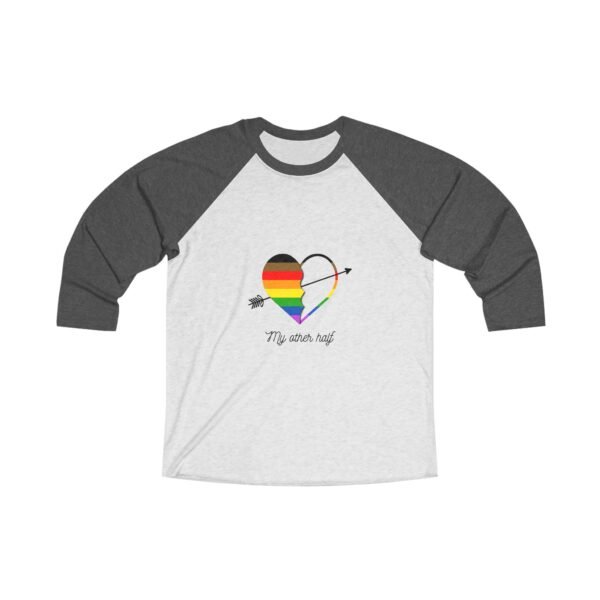 Philadelphia Flag Tri-Blend Raglan Tee Valentines Day Unisex Size - My Other Half