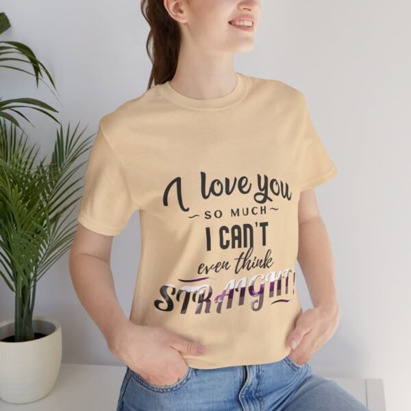 Demisexual Flag T-shirt Valentines Day Unisex Size - I can't Even Think Straight - Image 7