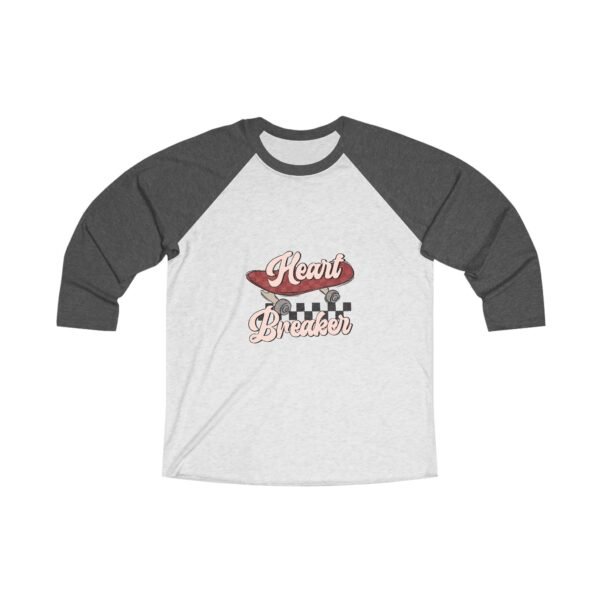 Tri-Blend Raglan Tee Valentines Day Unisex Size - Heart Breaker