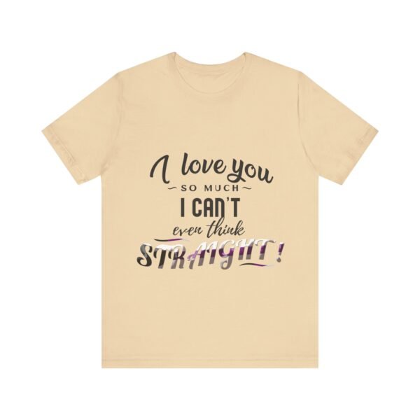 Demisexual Flag T-shirt Valentines Day Unisex Size - I can't Even Think Straight