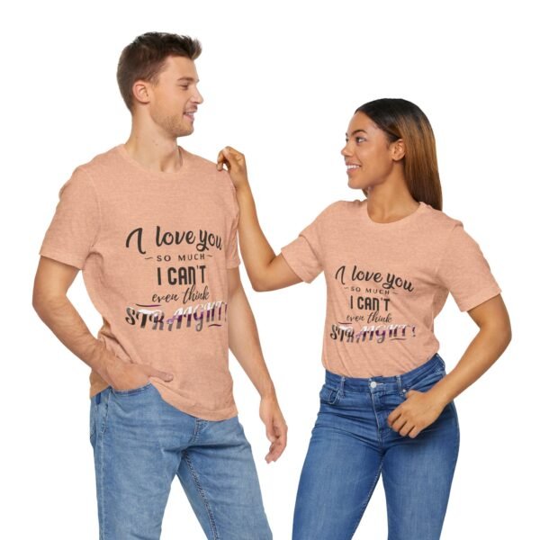 Demisexual Flag T-shirt Valentines Day Unisex Size - I can't Even Think Straight - Image 16