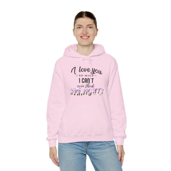Genderqueer Flag Hoodie Valentine's Day Unisex Size - I Can't Even Think Straight - Image 26
