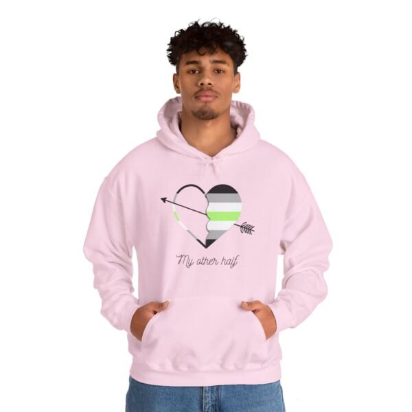 Agender Flag Hoodie Valentine's Day Unisex Size - My Other Half - Image 25