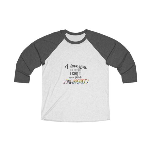Progress Pride Flag Tri-Blend Raglan Tee Valentines Day Unisex Size - I Can't Even Think Straight