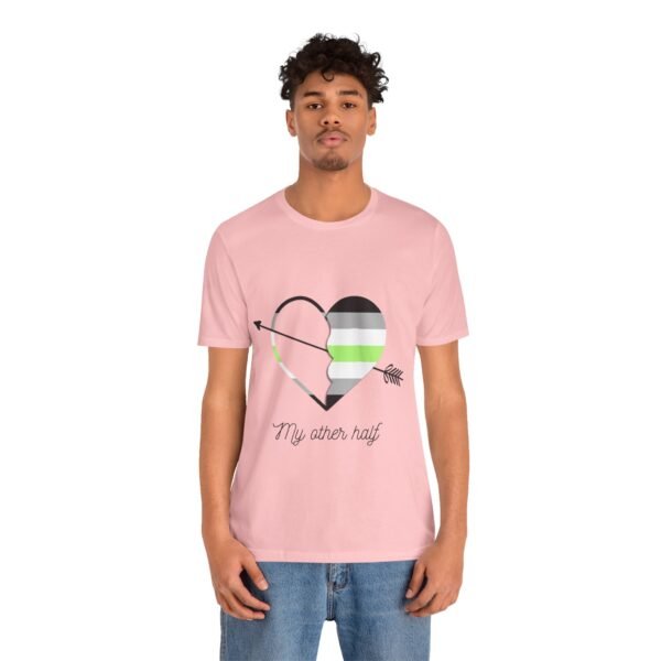 Agender Flag T-shirt Valentines Day Unisex Size - My Other Half - Image 28
