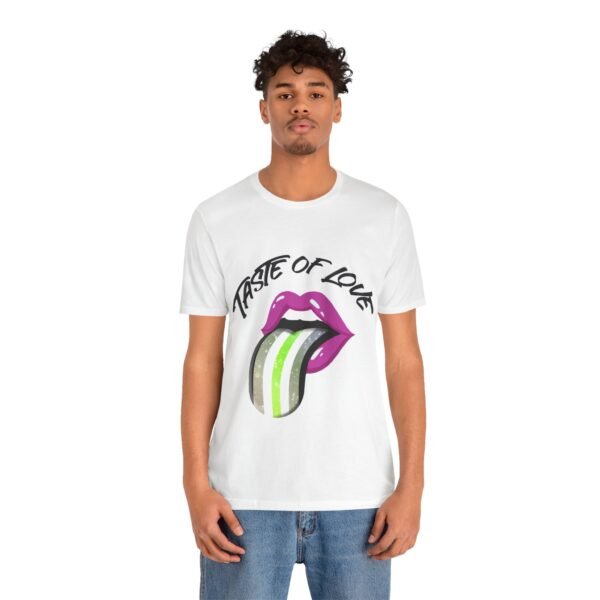 Agender Flag T-shirt Valentines Day Unisex Size - Taste Of Love - Image 4