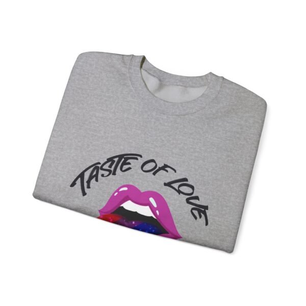 Bisexual Flag Heavy Blend Crewneck Sweatshirt Valentines Day Unisex Size - Taste Of Love - Image 11