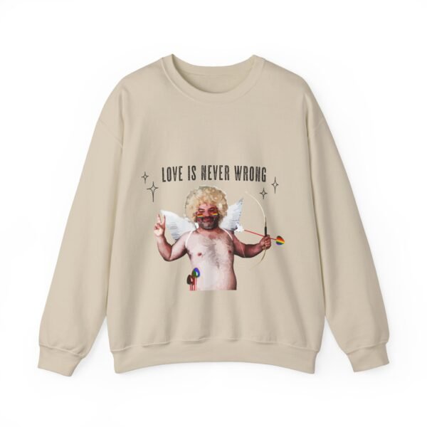 Philadelphia Flag Heavy Blend Crewneck Sweatshirt Valentines Day Unisex Size - Love Is Never Wrong - Image 5
