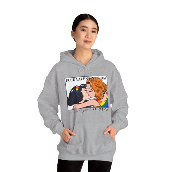 LGBTQ Hoodie Valentine's Day Unisex Size - Fuck Valentine's Day - Image 10