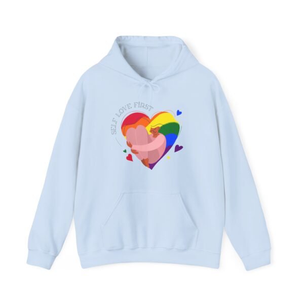 Lgbt Flag Hoodie Valentine's Day Unisex Size - Self Love First - Image 16