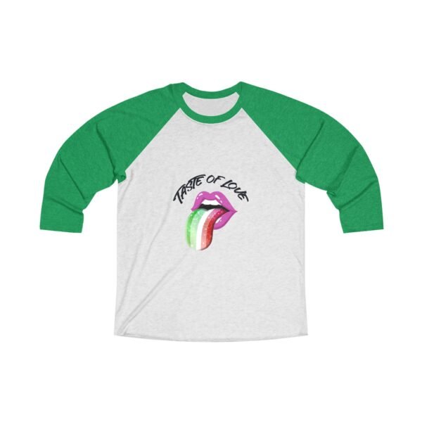 Abrosexual Flag Tri-Blend Raglan Tee Valentines Day Unisex Size - Taste Of Love - Image 5
