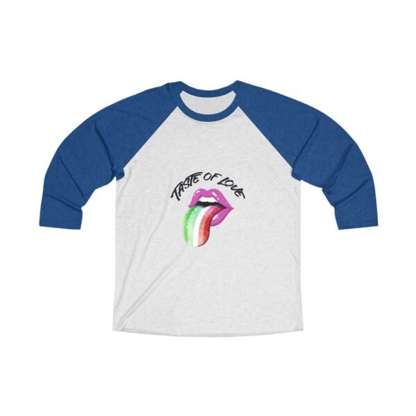 Abrosexual Flag Tri-Blend Raglan Tee Valentines Day Unisex Size - Taste Of Love - Image 7