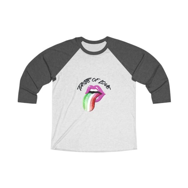 Abrosexual Flag Tri-Blend Raglan Tee Valentines Day Unisex Size - Taste Of Love