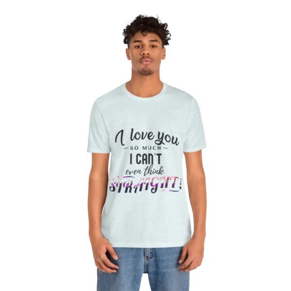 Genderfluid Flag T-shirt Valentines Day Unisex Size - I Can't Even Think Straight - Image 20