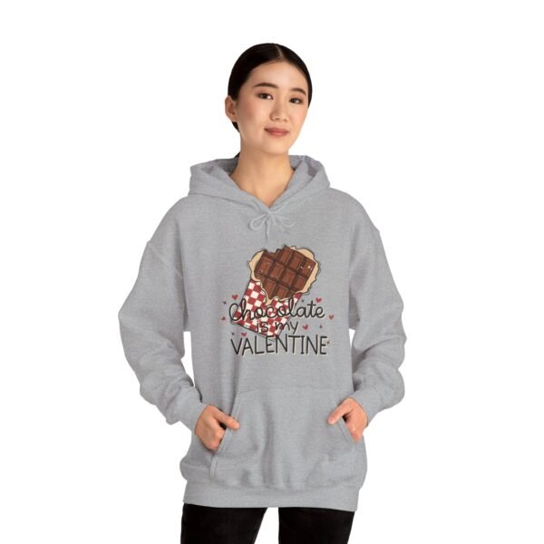 Hoodie Valentine's Day Unisex Size - Chocolate Is My Valentine - Image 17
