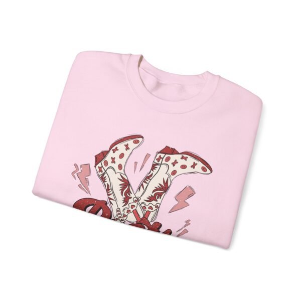 Heavy Blend Crewneck Sweatshirt Valentines Day Unisex Size - Boots Never Broke My Heart - Image 15