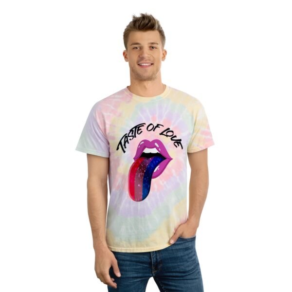 Bisexual Flag Tie-Dye Spiral T-Shirt Valentines Day Unisex Size - Taste Of Love - Image 3