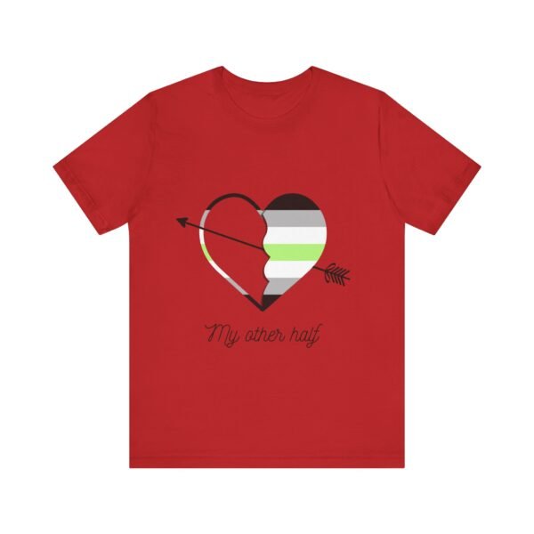 Agender Flag T-shirt Valentines Day Unisex Size - My Other Half - Image 33