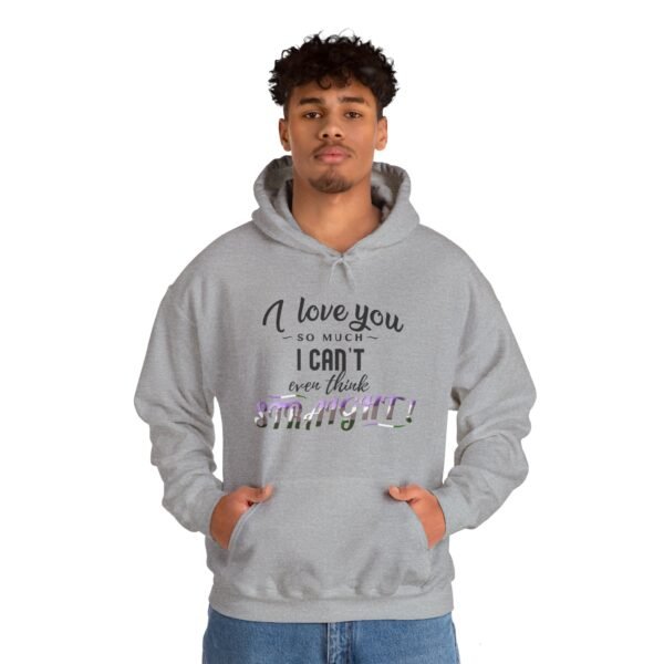 Genderqueer Flag Hoodie Valentine's Day Unisex Size - I Can't Even Think Straight - Image 18