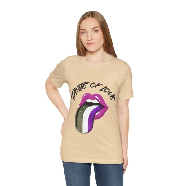 Asexual Flag T-shirt Valentines Day Unisex Size - Taste Of Love - Image 8