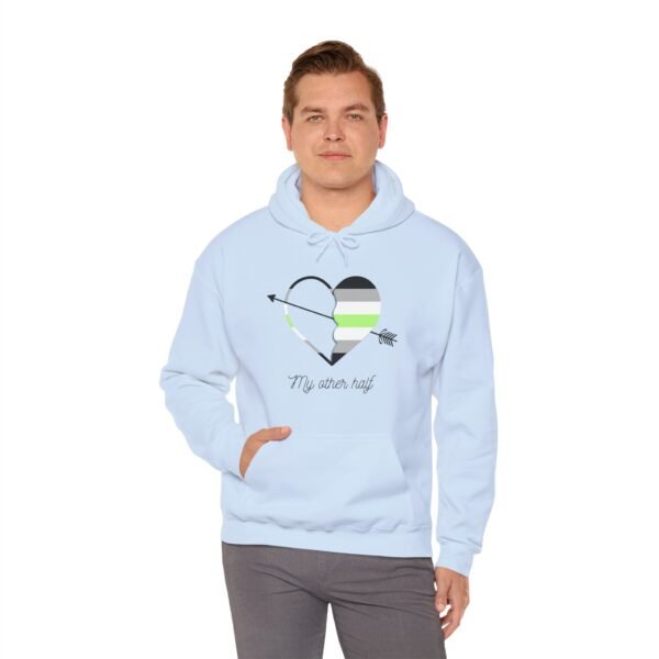 Agender Flag Hoodie Valentine's Day Unisex Size - My Other Half - Image 20