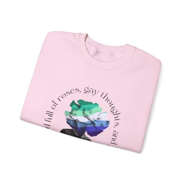 Gay Flag Heavy Blend Crewneck Sweatshirt Valentines Day Unisex Size - Head Full Of Roses - Image 15