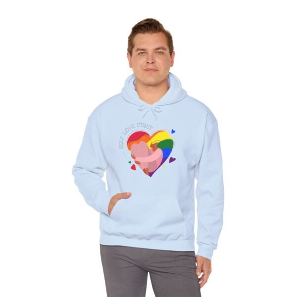Lgbt Flag Hoodie Valentine's Day Unisex Size - Self Love First - Image 21