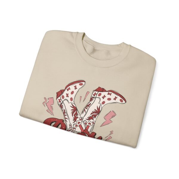 Heavy Blend Crewneck Sweatshirt Valentines Day Unisex Size - Boots Never Broke My Heart - Image 7