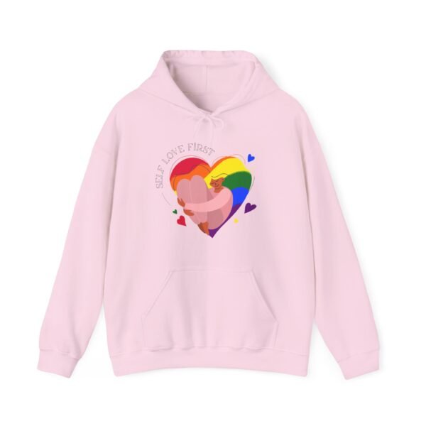 Lgbt Flag Hoodie Valentine's Day Unisex Size - Self Love First - Image 23