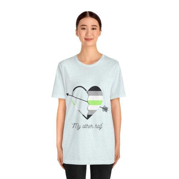 Agender Flag T-shirt Valentines Day Unisex Size - My Other Half - Image 19