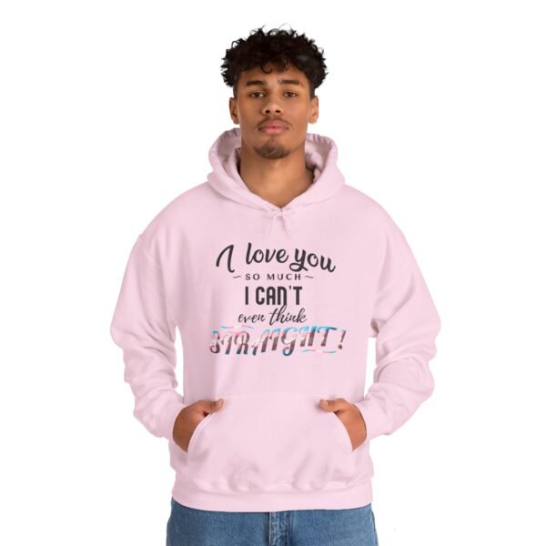 Transgender Flag Hoodie Valentine's Day Unisex Size - I Can't Even Think Straight - Image 25