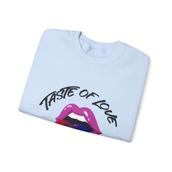 Bisexual Flag Heavy Blend Crewneck Sweatshirt Valentines Day Unisex Size - Taste Of Love - Image 15