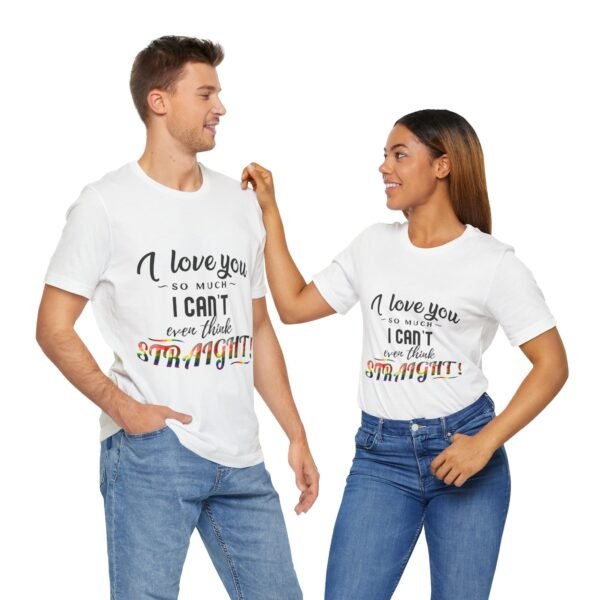 Philadelphia Flag T-shirt Valentines Day Unisex Size - I Can't Even Think Straight - Image 8