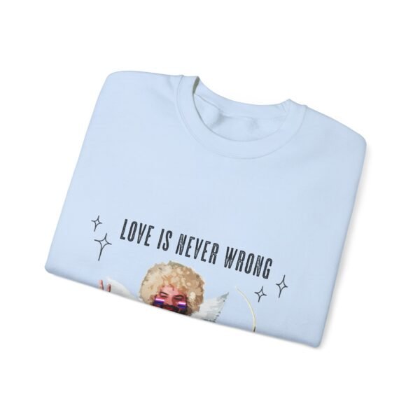 Gender Fluid Flag Heavy Blend Crewneck Sweatshirt Valentines Day Unisex Size - Love Is Never Wrong - Image 15