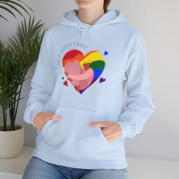 Lgbt Flag Hoodie Valentine's Day Unisex Size - Self Love First - Image 22